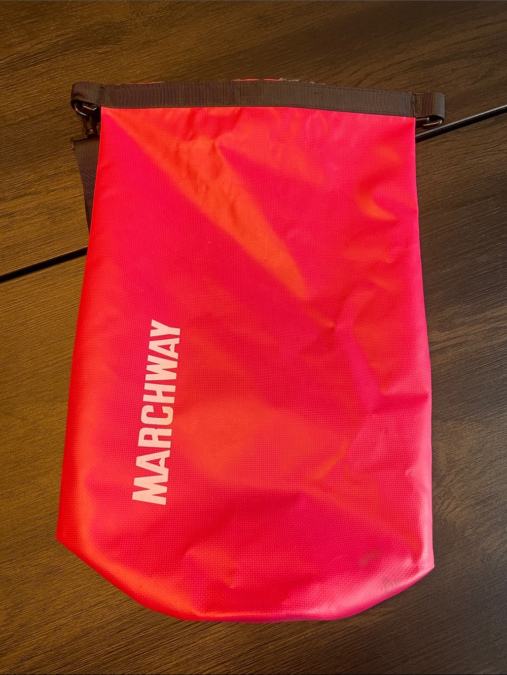 Pink Roll-Top Duffel Bag for Men